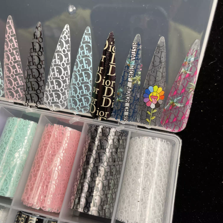 All Over Dior Print Nail Foil – Maritza's Nails