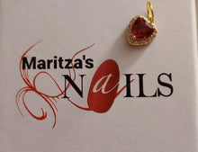 Load image into Gallery viewer, Heart Gem Dangle - Maritza&#39;s Nails 
