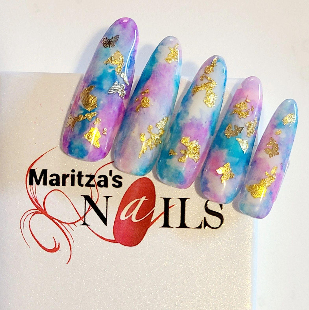 Tye-Dye Marble - Maritza's Nails 