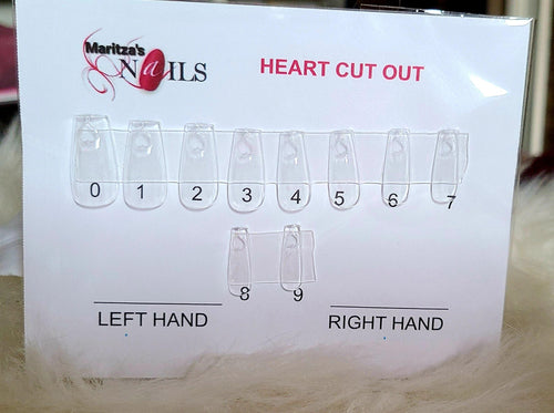 Heart Cut-Out Custom Size Chart - Maritza's Nails 