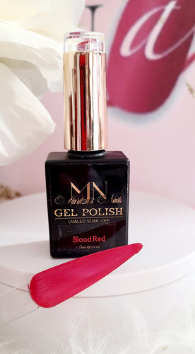 Gel Polish: Blood Red - Maritza's Nails