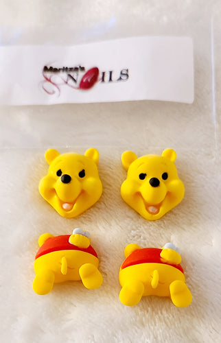 Winnie the Pooh head & butt - Maritza's Nails