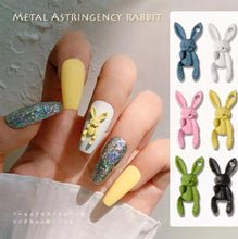 Load image into Gallery viewer, Metal Astringency Rabbit w-Ear hole - Maritza&#39;s Nails 
