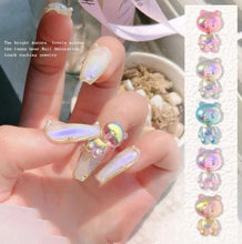Load image into Gallery viewer, Spring Shaking Bobble Head Teddy Nail Charm - Maritza&#39;s Nails 
