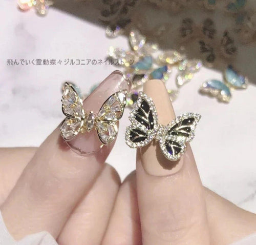 Fluttering Crystal Butterfly - Maritza's Nails 