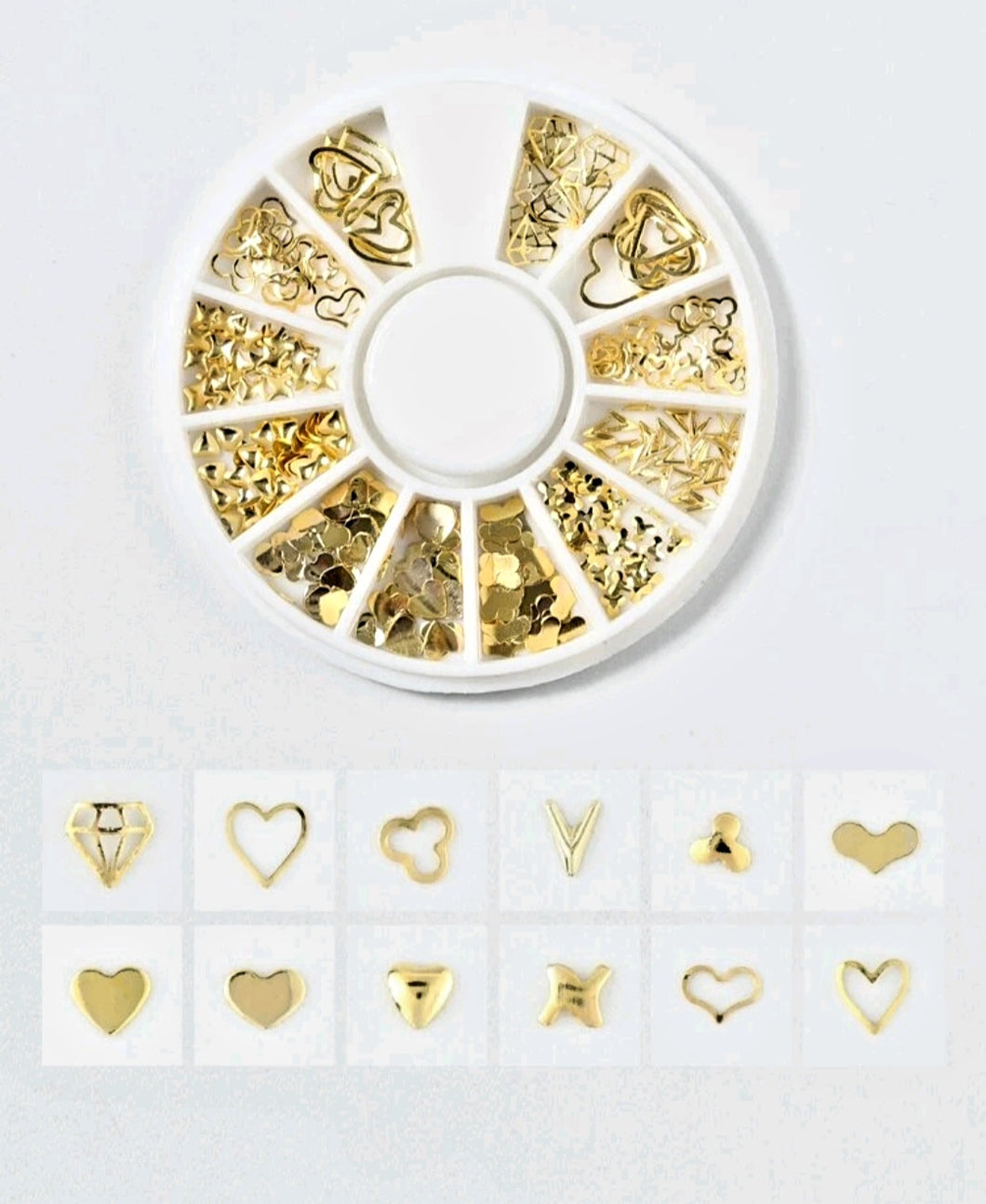 Gold Hearts - Maritza's Nails 