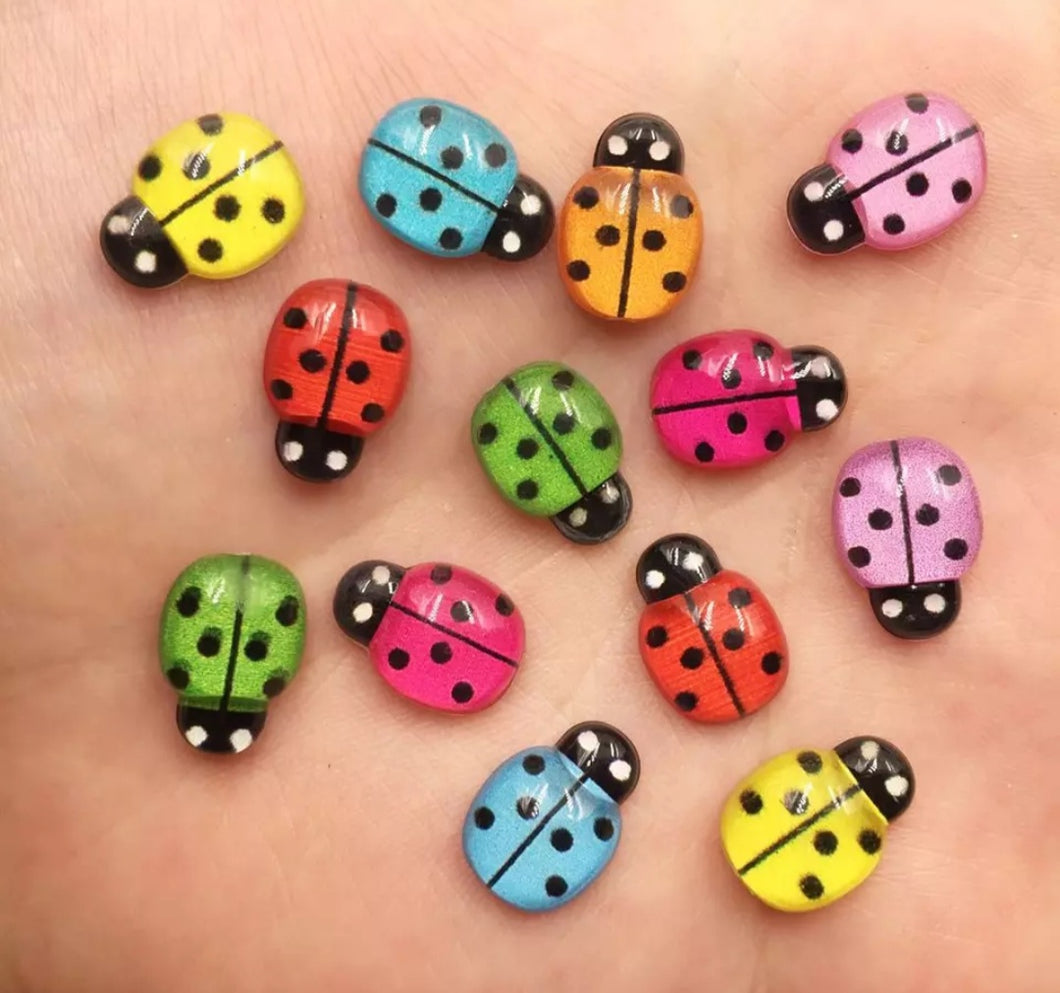 Colored Ladybugs - Maritza's Nails 