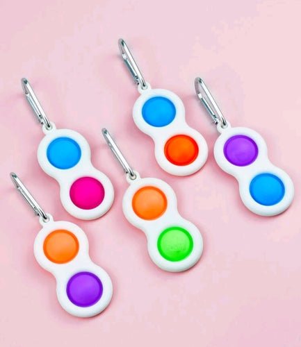 2-color Fidget Pop it keychain - Maritza's Nails