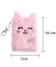 Load image into Gallery viewer, Plush Notebook Keychain w/Pen - Maritza&#39;s Nails
