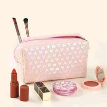 Load image into Gallery viewer, Laser Hearts Makeup Bag
