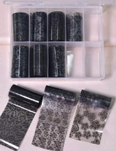 Load image into Gallery viewer, Black Lace Nail Foil
